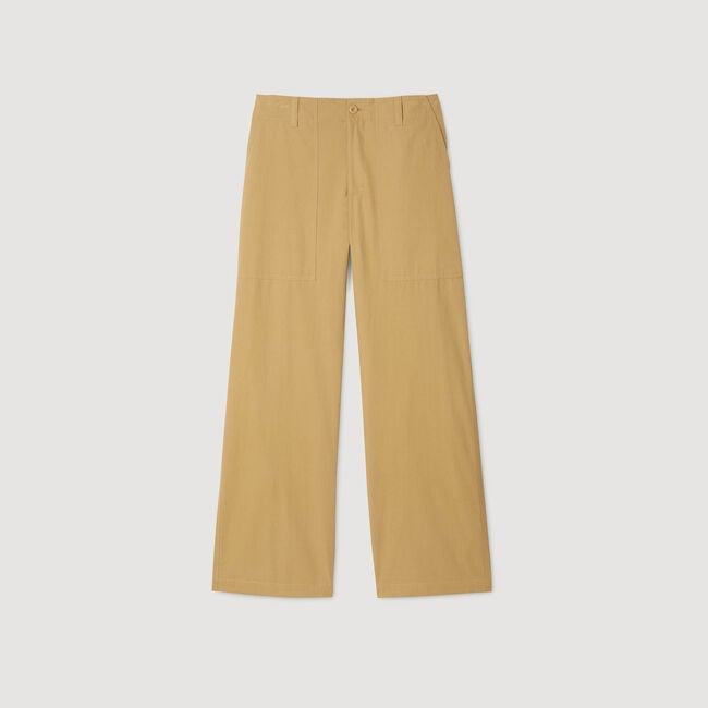 Weite Hose aus Baumwolle