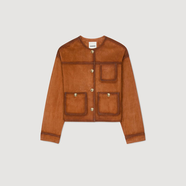 Velourslederjacke